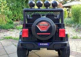 LEAN CARS Elektrické autíčko Jeep S2388 čierne 4x45W