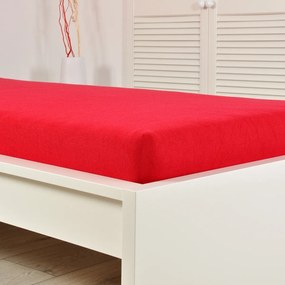 4Home froté prestieradlo Ideál červená, 140 x 200 cm