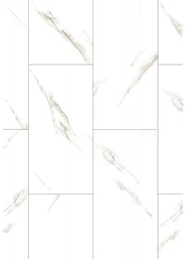 Mexen River White vinylové panely 610 x 305 mm SPC 6,5 mm, podložka IXPE 1,5 mm, 4 V-Fuga, Jazz White - F1150-0610-305-505-4V1-9