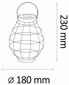 LED Solárna lampa KOGE LED/1,2V 300 mAh IP44