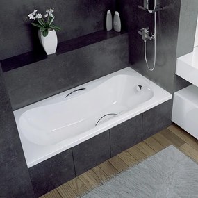 Besco Akrylátová obdĺžniková vaňa Aria ProSafe 140x70 (150x70) BESCO-Rozmery: 150x70, BESCO-Farba: Biela