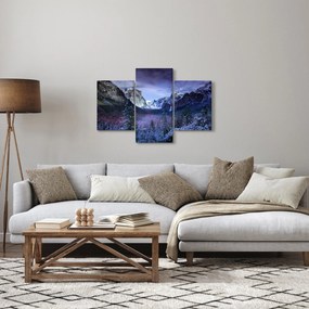 Obraz zimnej horskej krajiny (90x60 cm)