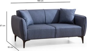 Modrá pohovka Belissimo – Balcab Home