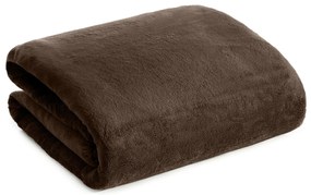 BUKLÉ DEKA TEDY 170X210 CM TMAVOHNEDÁ