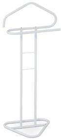 Minimalistický kovový nemý sluha Autronic 81119 WT – biely matný lak, 108 cm