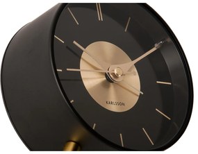 Karlsson 5919BK dizajnový budík 12 cm