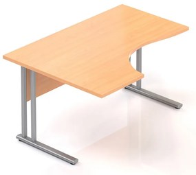 Ergonomický stôl Visio 140 x 100 cm, ľavý, buk