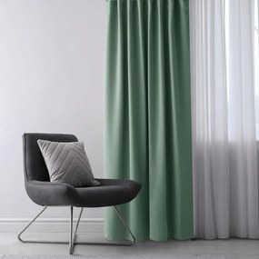 AmeliaHome Záves Blackout EYELETS mentolová, 140 x 245 cm