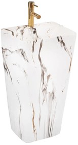 Rea Aris, voľne stojace umývadlo 440x375x830mm, imitácia mramoru, REA-U6906