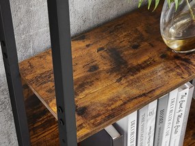 Knižnica TAYLOR 14 políc 166x158 cm, rustikálne hnedá