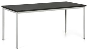 Jedálenský stôl TRIVIA, svetlo sivá konštrukcia, 1600 x 800 mm, wenge