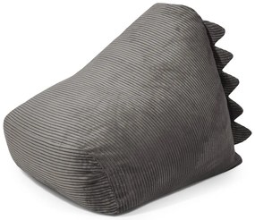 Tmavosivý menčestrový detský sedací vak Snug 80 Dragon – SLOWDOWN