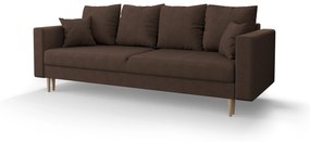 Pohovka trojsedačka Kinetic (tmavohnedá). Akcia -20%. Vlastná spoľahlivá doprava až k Vám domov. 1056671