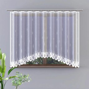 Žakarová záclona G808 300x160 biely