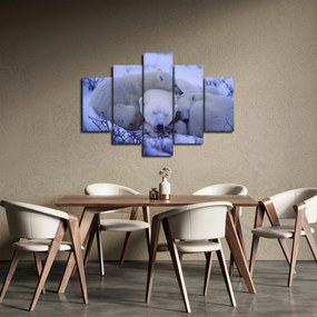 Obraz - Ľadové medvedíky (150x105 cm)