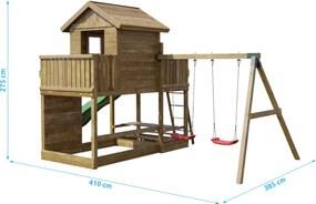 Marimex | Detské ihrisko Marimex Play Basic 013 + zelená šmykľavka | 11640642