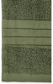 Tmavozelené froté bavlnené uteráky v súprave 4 ks 50x100 cm – Good Morning