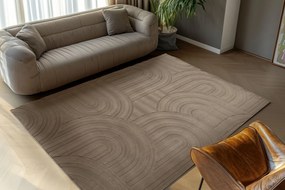 Obsession, Kusový koberec Interstellar 501 Taupe, 160x230, hnedá, obývacia izba