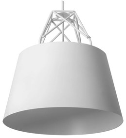 Toolight, závesná kovová stropná lampa 1xE27 APP423-1CP, biela, OSW-00553