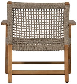 Drevené záhradné kreslo v béžovej a prírodnej farbe Copper - Exotan