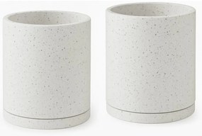 Súprava 2 bielych kvetináčov Bonami Selection Terrazzo, ø 26 cm