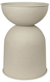 Ferm Living Kovový kvetináč Hourglass Cashmere Small