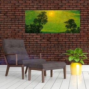 Obraz - Imitator of Ralph Albert Blakelock, Moonlight, reprodukcia (120x50 cm)