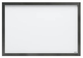 Toptabule.sk  Biela tabuľa na magnetky v drevenom čiernom ráme 90x60 cm