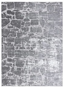 Moderný MEFE koberec   6184 Dlažba tehla, sivý