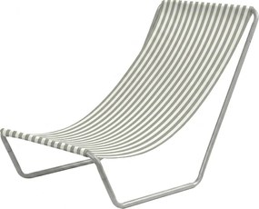 Skladacie plážové lehátko SAND STRIPES, zelené
