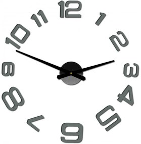 Moderné nalepovacie nástenné hodiny | 3D hodiny 12S053-Wanduhr HEU-
