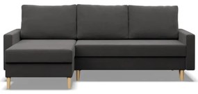 Rohová rozkladacia sedačka BLANK Comfort sivá