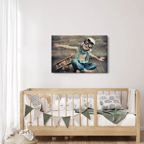 Obraz - Mladý letec (90x60 cm)