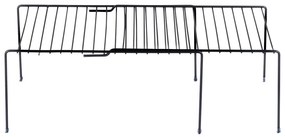VILDE Prídavná polica, roztiahnuteľná, nastaviteľná šírka 35 - 48cm, čierna EXTENSIBLE