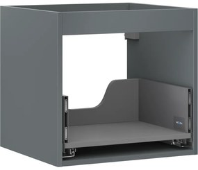 Mexen Box-A, závesná skrinka 50 cm, 1 zásuvka, grafitová matná, 91AX0-0500-470-1-66