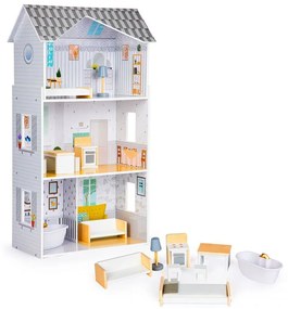 Drevený domček pre bábiky s nábytkom Grace residence ECOTOYS