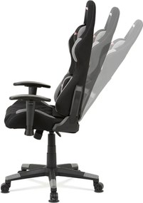 Sconto Kancelárska stolička NIKI sivá/čierna