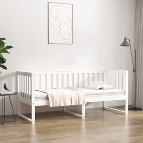 Denná posteľ biela 80x200 cm borovicový masív