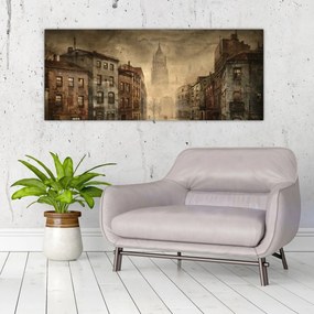 Obraz - Maľba mesta (120x50 cm)