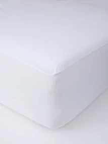 Nepriepustné jersey prestieradlo 220 x 200 cm - biele