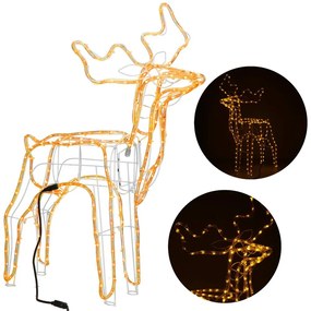 LED sob 85 cm – vianočná svetelná dekorácia Springos CL1218 (teplá biela)