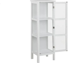 Biela vitrína Actona Eton, výška 136 cm