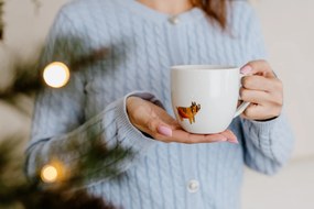 Bella Rose Porcelánový hrnček Zlaté prasiatko 300 ml