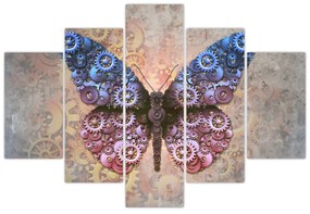 Obraz - Steampunk motýľ (150x105 cm)
