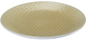 Keramický plytký tanier Sea, 27 cm, žltá