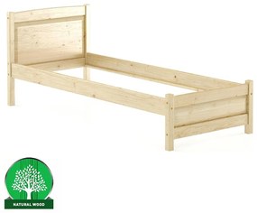 Posteľ borovica LK125–80x200 surová