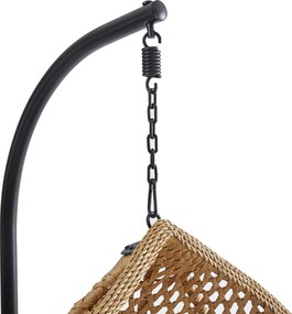 Skládací závěsné houpací křeslo Houseland Lisso XL světle hnědé