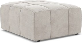 Béžová zamatová podnožka Aloha – Makamii