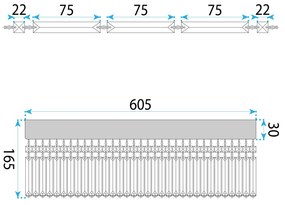 Toolight Toolight, stropné svietidlo 60cm, 8xE14, APP1729-8C, zlatá lesklá, OSW-06355