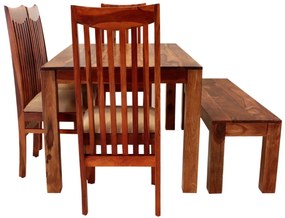 furniture-nabytek.cz - Jedálenský set pre 6 osôb Gani z indického masívu palisander